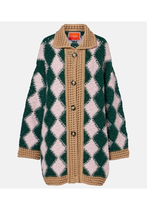 La DoubleJ Crochet wool-blend cardigan