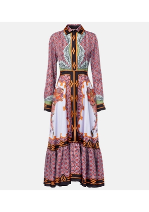 La DoubleJ San Pietro printed silk maxi dress