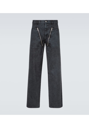 Dries Van Noten Zip-detail wide-leg jeans