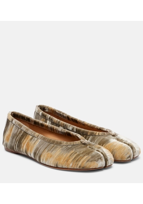 Maison Margiela Tabi velvet ballerina flats
