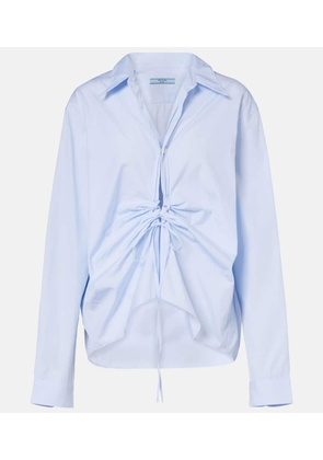 Prada Gathered cotton shirt