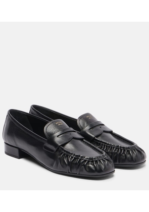 Prada Leather penny loafers
