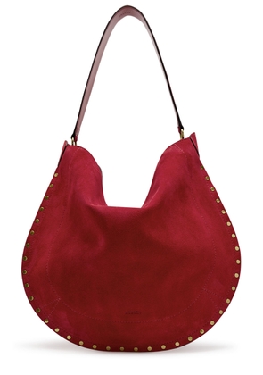Isabel Marant Oskan Hobo Suede Shoulder bag - Red - One Size