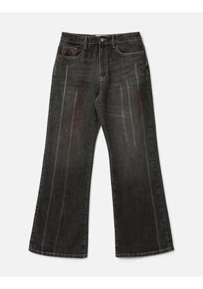 Vintage Black Flared Fit Denim