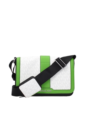 Michael Kors White Fabric Crossbody Bags