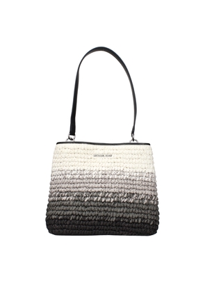 Michael Kors Black Raffia Shoulder Bags