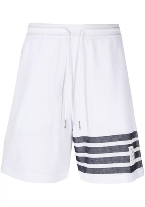 Thom Browne 4-Bar Stripes shorts - White