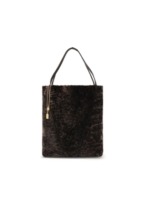 Chloé Large Spin Tote Bag in soft shearling