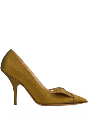 Ferragamo 95mm Bow pumps - Green