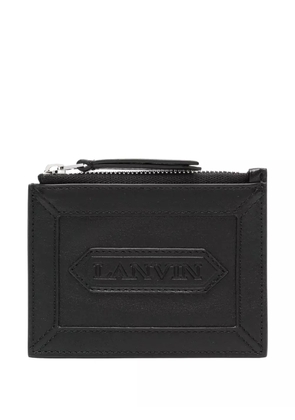 Lanvin logo-patch wallet - Black