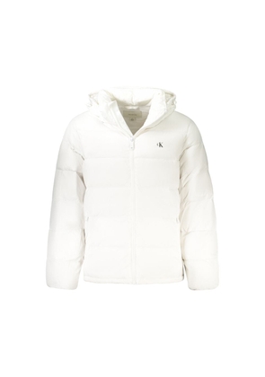Calvin Klein White Polyamide Jackets & Coat - S