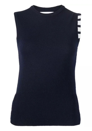 Thom Browne 4-Bar cashmere knitted top - 415 Navy