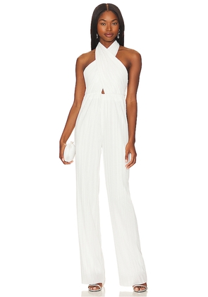 Amanda Uprichard Rivera Jumpsuit in White. Size L. Also in XL.