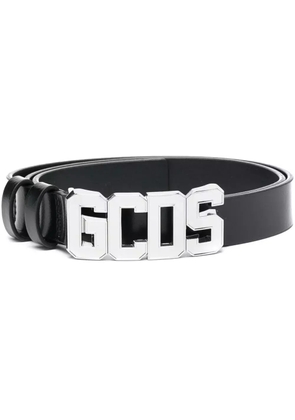 GCDS logo-plaque belt - Black