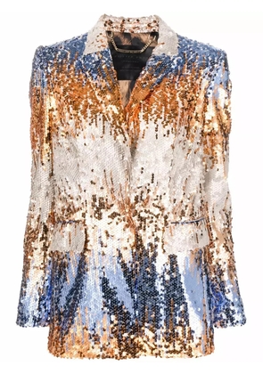 Philipp Plein sequin single-breasted blazer - Black