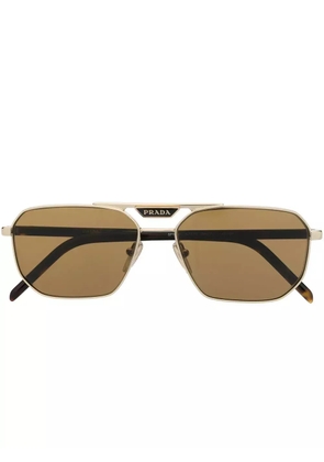 Prada Eyewear pilot-frame sunglasses - Brown