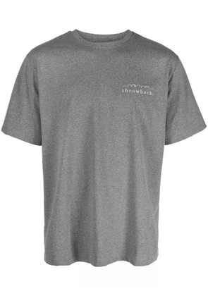 Throwback. logo-print T-shirt - Grey