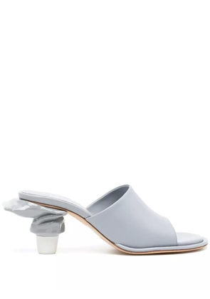 Maison MIHARA YASUHIRO Toothpaste 65mm leather mules - Blue