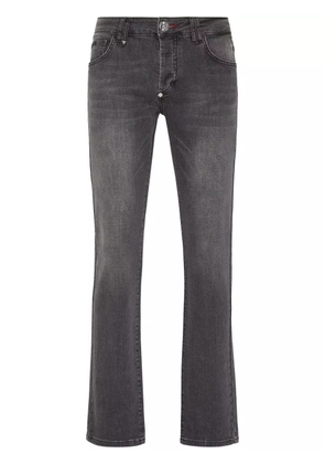 Philipp Plein Supreme Iconic low-rise straight-leg jeans - Grey