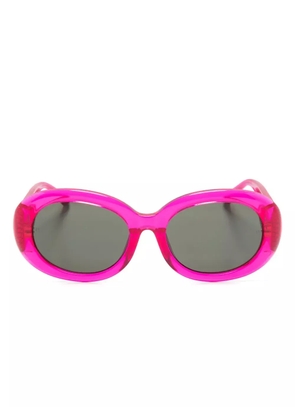 Linda Farrow Lina oval-frame sunglasses - Pink