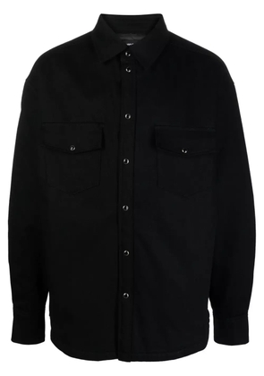 Purple Brand padded twill shirt jacket - Black