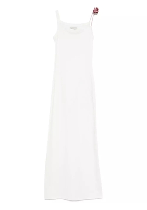 Seen Users Surrealist maxi dress - White