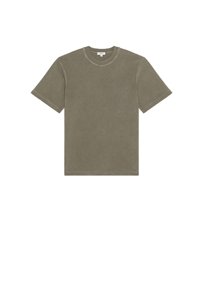 AGOLDE Asha Mock Neck Tee in Grey. Size L. Also in M, S, XL/1X.