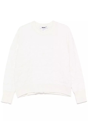 DKNY animal-print chenille sweater - Neutrals