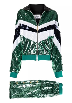 Philipp Plein sequin embellished tracksuit - Green