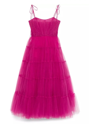 Ana Radu tulle midi dress - Pink