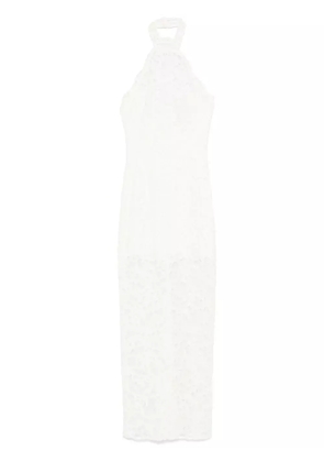 MANURÍ Cherie lined dress - White