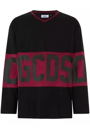 GCDS logo hockey t-shirt - Black