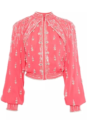 Saiid Kobeisy crystal embellished jacket - Pink