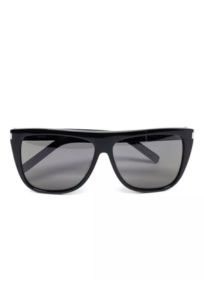 Saint Laurent Pre-Owned rectangle-frame sunglasses - Black