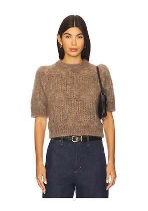 Citizens of Humanity Odette Puff Sleeve Sweater in Brown. Size M. Also in XS.
