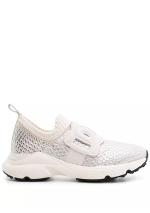 Tod's Kate metallic slip-on sneakers - White