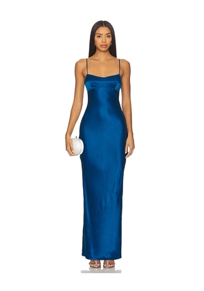 Amanda Uprichard Janeiro Maxi Dress in Blue. Size M. Also in L, S, XL, XS.