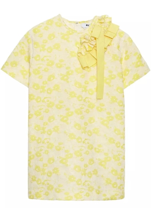 MSGM floral-print dress - Yellow