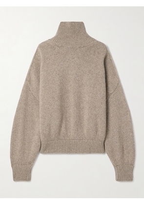 KHAITE - Willem Cashmere Turtleneck Sweater - Brown - x small,small,medium,large,x large