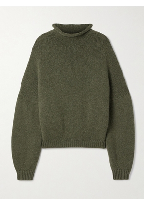 KHAITE - Juniper Cashmere Turtleneck Sweater - Green - x small,small,medium,large,x large