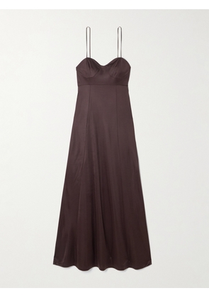 Dries Van Noten - Paneled Jersey Midi Dress - Brown - x small,small,medium,large