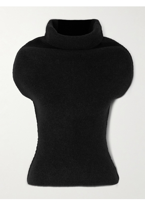 Rick Owens - Maglia Knitted Turtleneck Top - Black - small,medium,large,x large,xx large