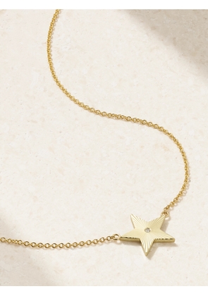 Jennifer Meyer - Mini 70s Star 18-karat Gold Diamond Necklace - One size