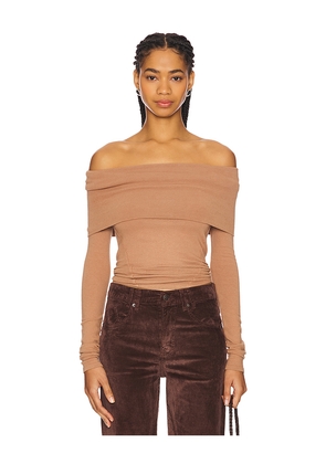 Free People x REVOLVE Iris Layering Top in Tan. Size M. Also in S.