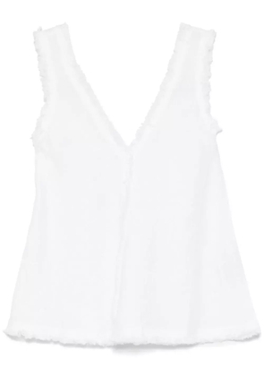 P.A.R.O.S.H. linen top - White