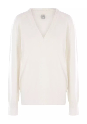 TOTEME v-neck cashmere sweater - Neutrals