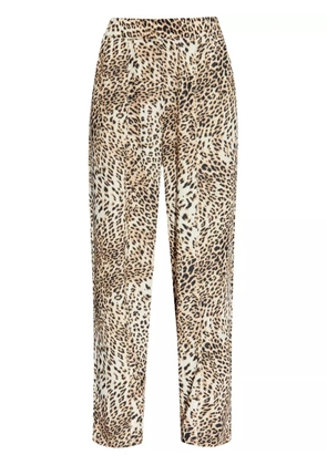 Gestuz leopard-print trousers - Brown