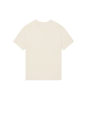 FRAME Frame Logo Tee in Brown. Size L. Also in S.