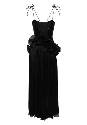 Ana Radu ruffled maxi dress - Black