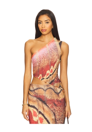 Feners Besos Top in Rust. Size M. Also in L, S, XL, XS.